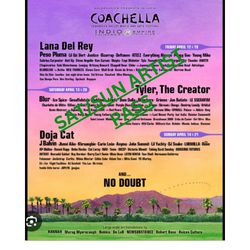 Coachella Weekend 2 Artist Pass SAT/SUN