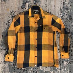 Medium Plaid Button Down BAPE Shirt