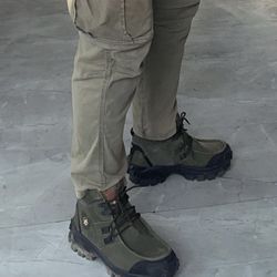 Woodland Men’s olive Green Hiking And Winter boots