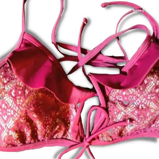 Xhilaration | Bikini Top | Bikini | Swim |  Red | Burgundy | NEW | NWOT |