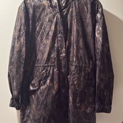 Brown Leopard Rain Jacket