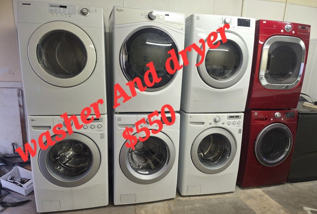 Washer And Dryer Front Loader