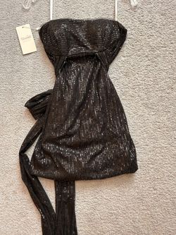 Monvelli Sparkling Halter Dress 