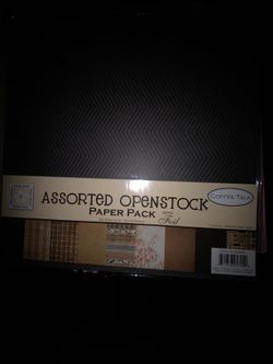 Card stock assorted scrapbook paper