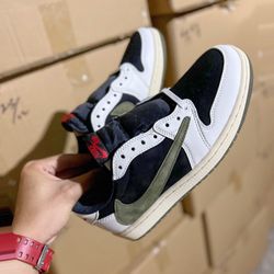 Jordan 1 Low Trvis Scott Olive