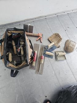 Bag Of Concrete Finishing Tools $100