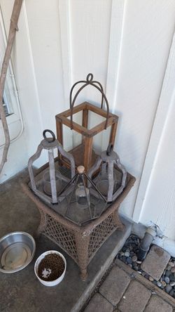 Outdoor indoor candle holder