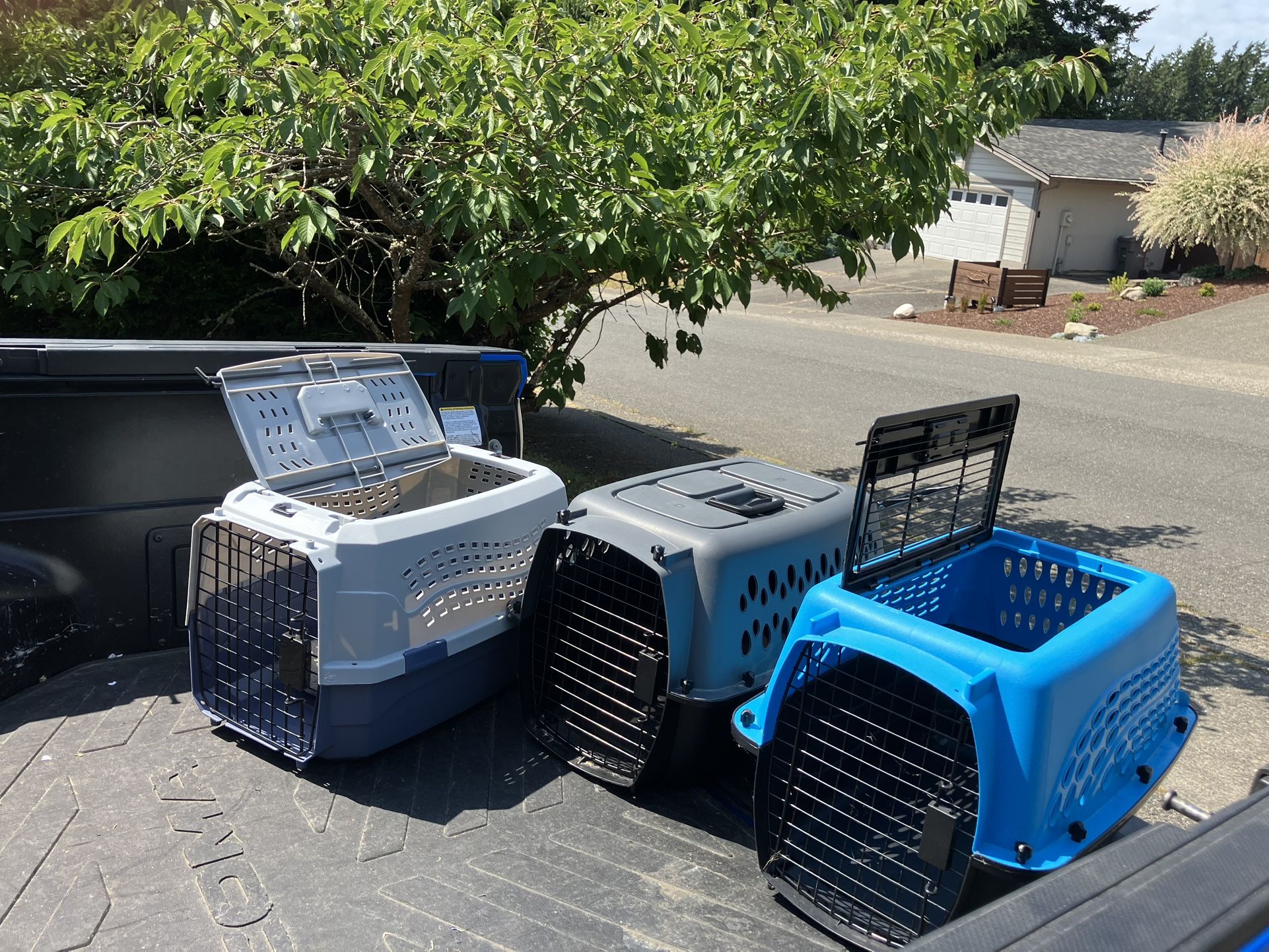 Small Dog Cat Rabbit Bunny Kennel Crate Carrier Like New 24" L by 14” W by 14” H $25 Each