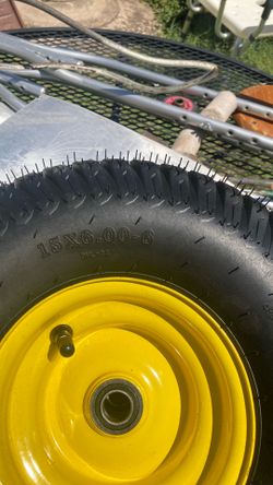 Tires And Wheels For Riding Lawnmower (New)