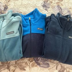 3 Columbia Fleece Sweaters