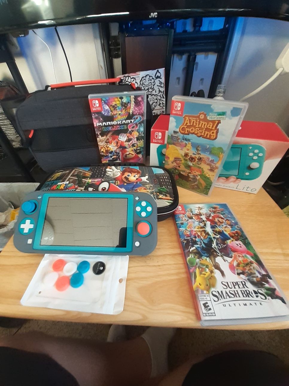 Nintendo switch lite and accessories