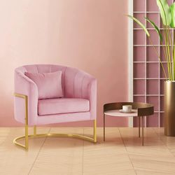 BarberPub Velvet Accent Chair Armchair