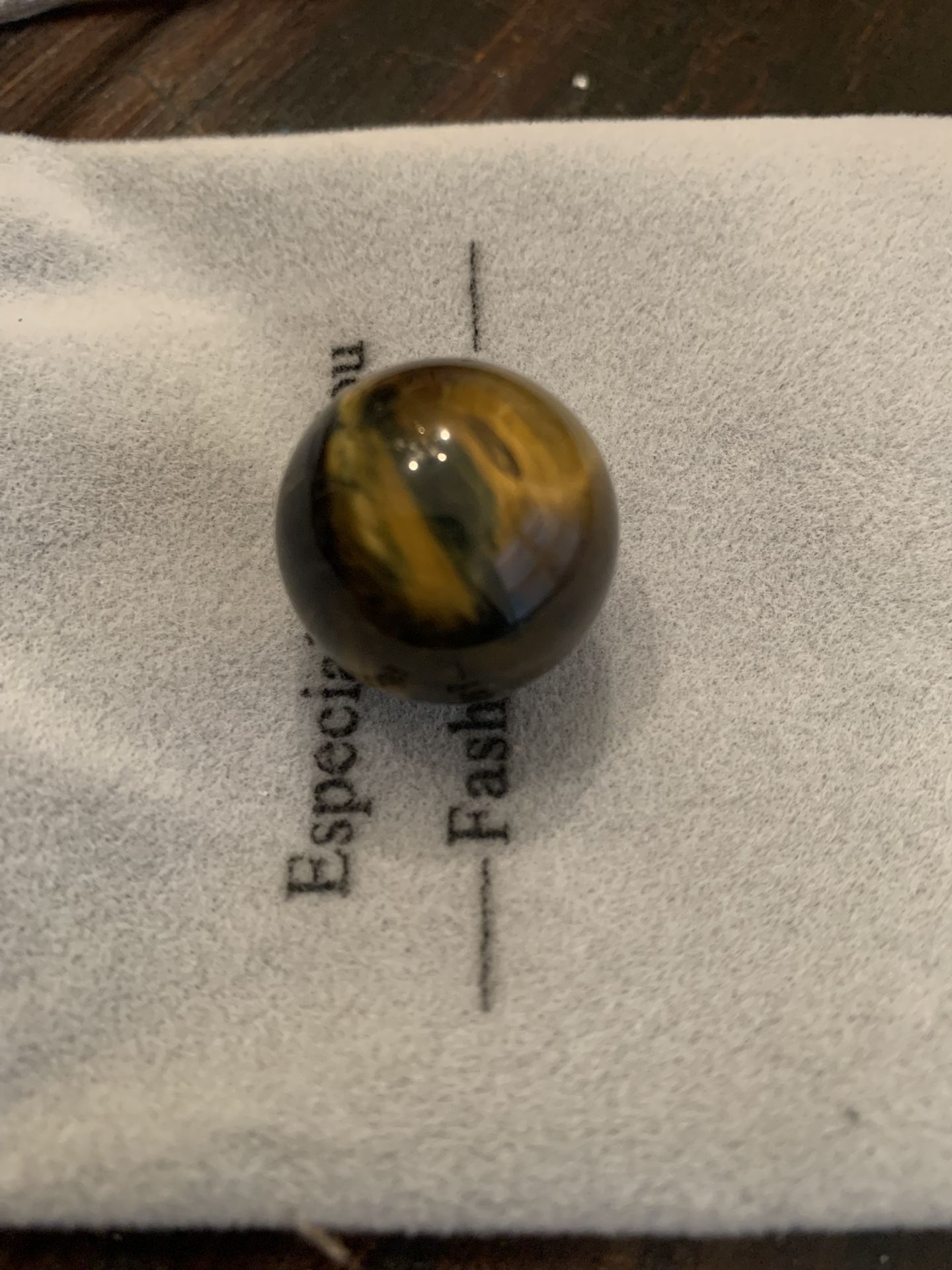 Tigers eye marble size sphere