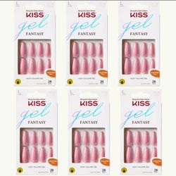 6 Of Kiss Countless Times Gel Fantasy Sculpted Fashion Nails
