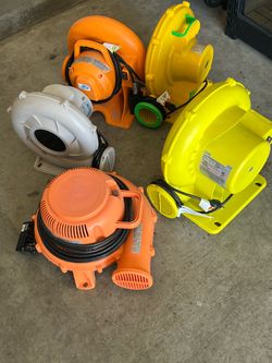 Lot of 5 Inflatable Bounce House Blowers
