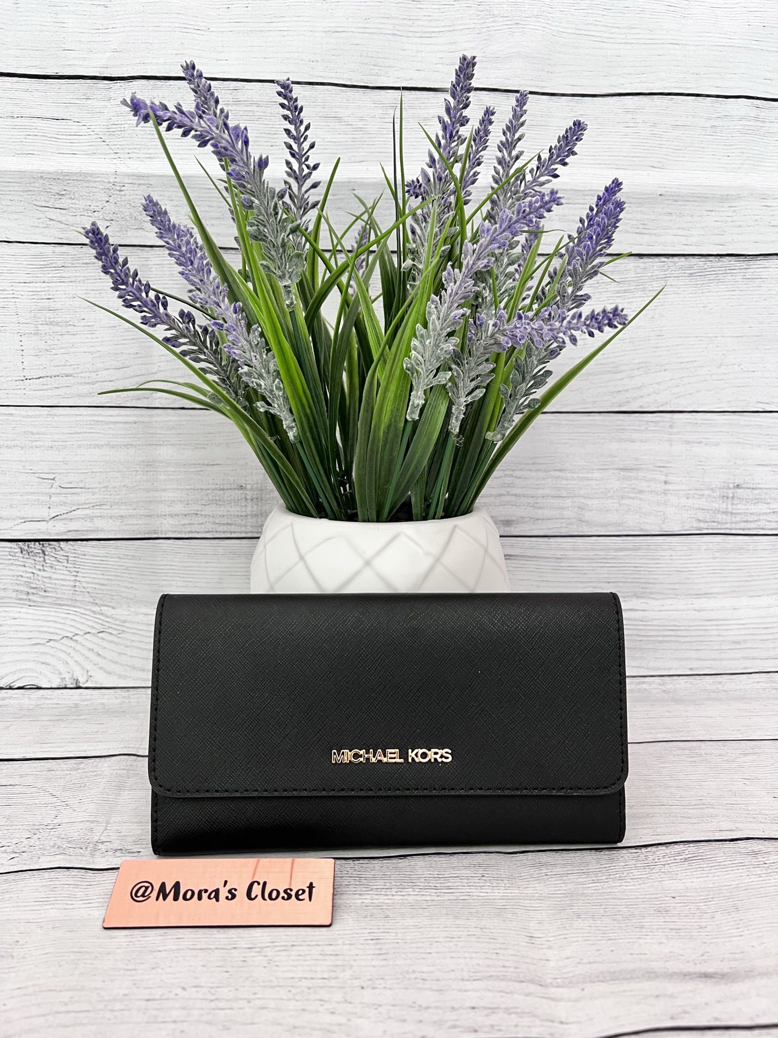 Michael Kors Black/Gold Wallet