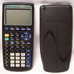 Texas Instruments TI83 Plus Graphing Calculator W Cover Tested Works Great EXUC!