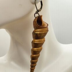 Golden Conch Earrings 