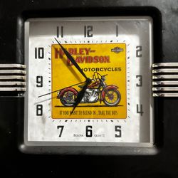 Bulova Harley Davidson Quartz Wall Clock