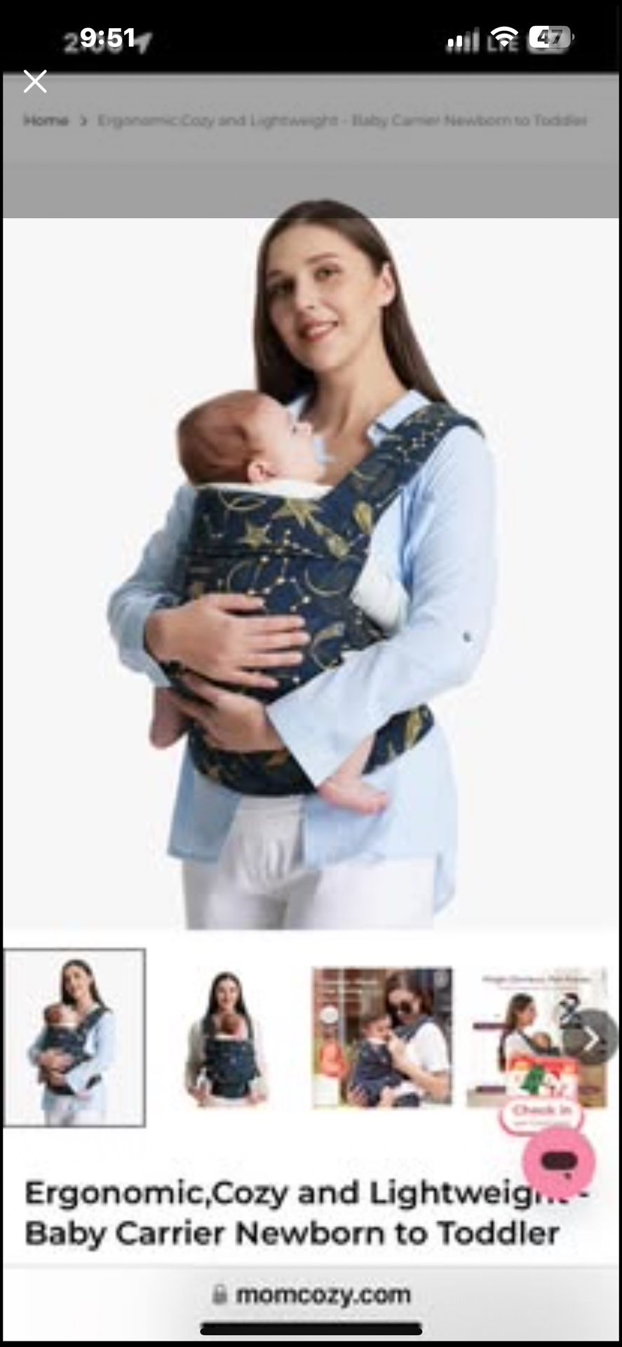 Momcozy baby carrier
