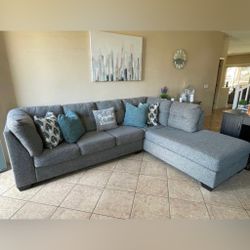 Grey Arrowmask Sectional Couch 