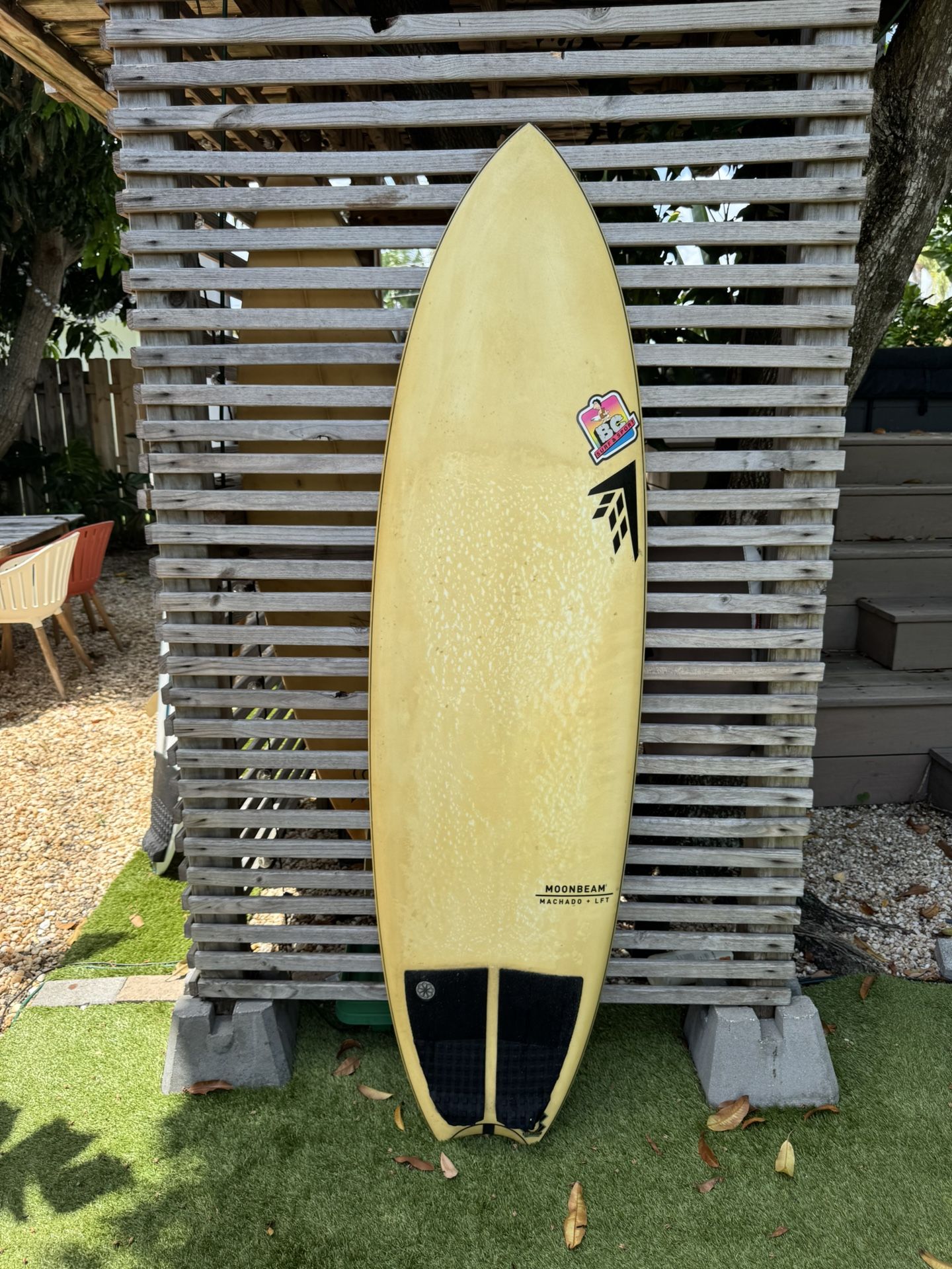 Firewire Machado 6’0 moonbeam surfboard w/ lost/mayhem carbon fiber future fins.