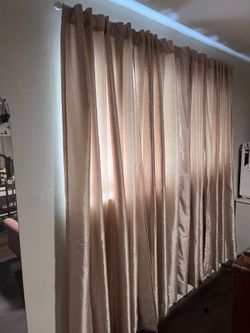 Champagne Curtains 84”
