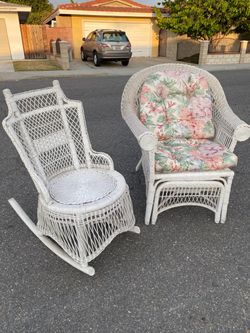 Wicker chair set