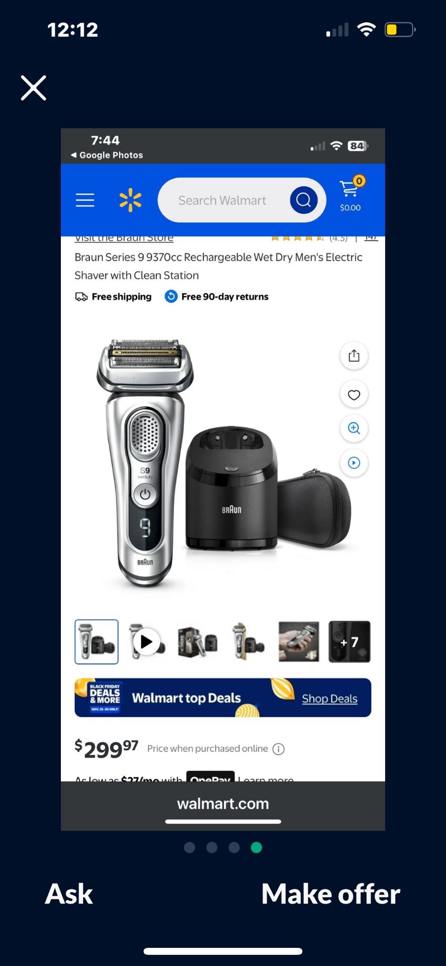 Men’s series 9 shaver