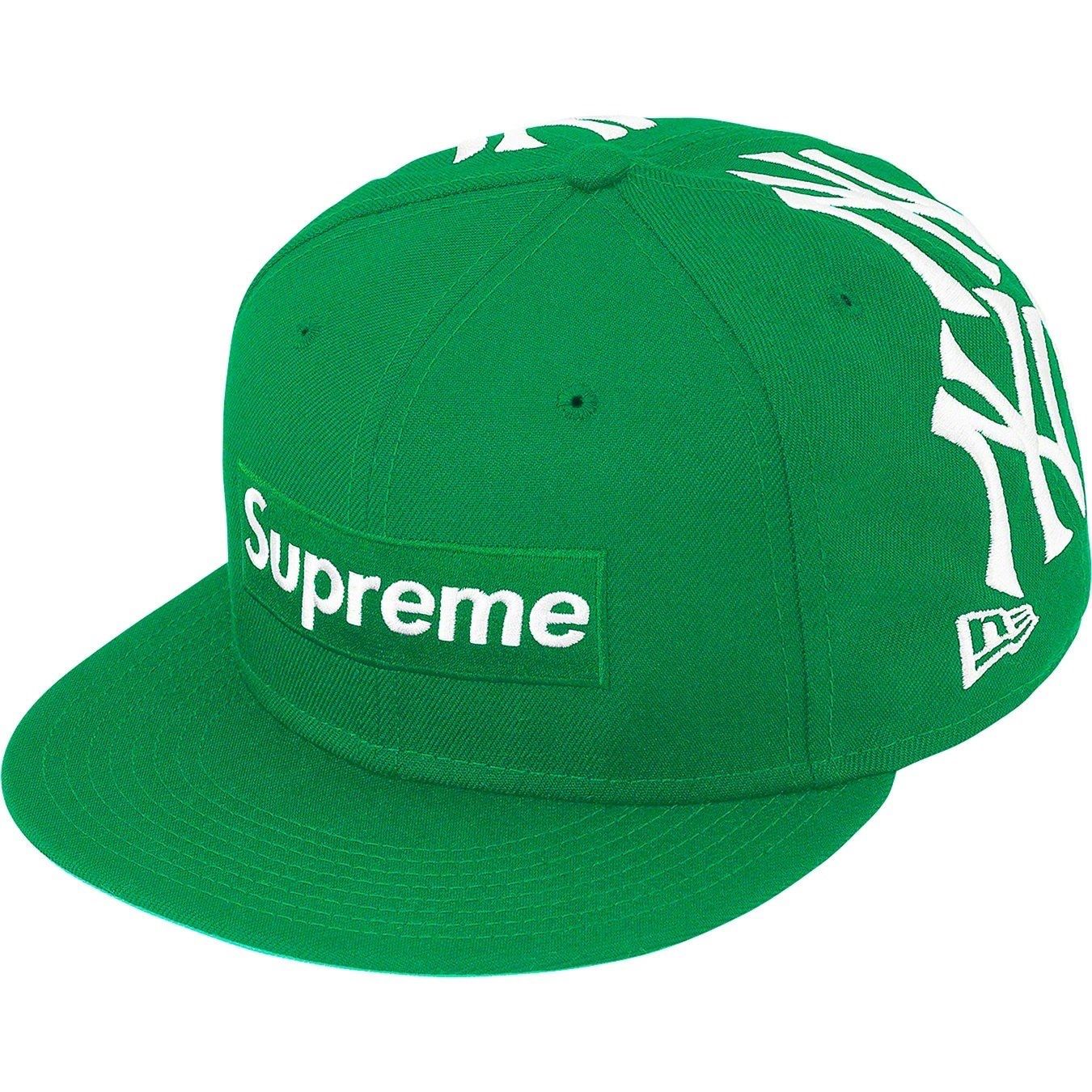 Supreme New York Yankees Box Logo New Era Fitted Hat 7 1/2 Green FW21