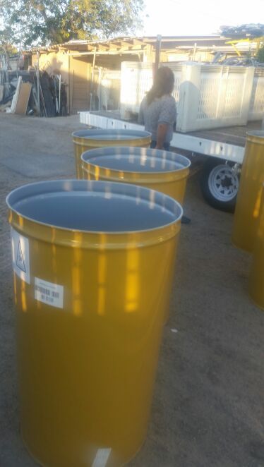 55 gallons metal drums