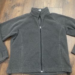 Womans Gray Zip Up Sweater Size XL By Columbia #2