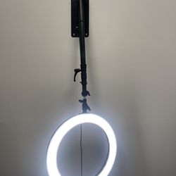 Like NEW 22” Ring Light With Wall Arm Mount