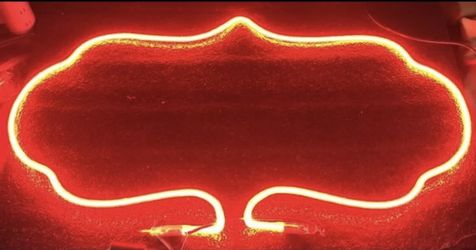 Vintage 1970s Neon sign Repair Tube “Boarder” Neon Tube Replacement Tube 26”x16”