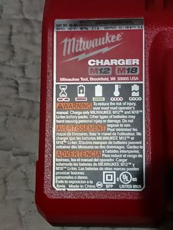 Milwakee M12 And M18 Battery Charger 