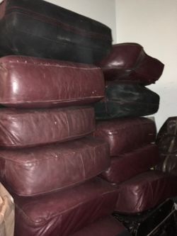 Pure leather Sofa cushions