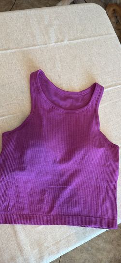 Lululemon - Ebb to street Cropped Racerback Tank Top Size 8