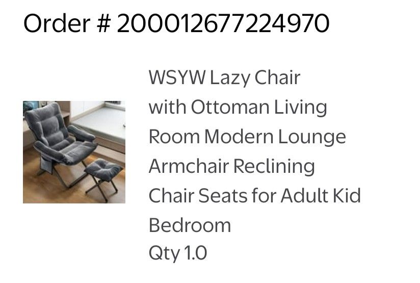 Lazy Chair With Ottoman