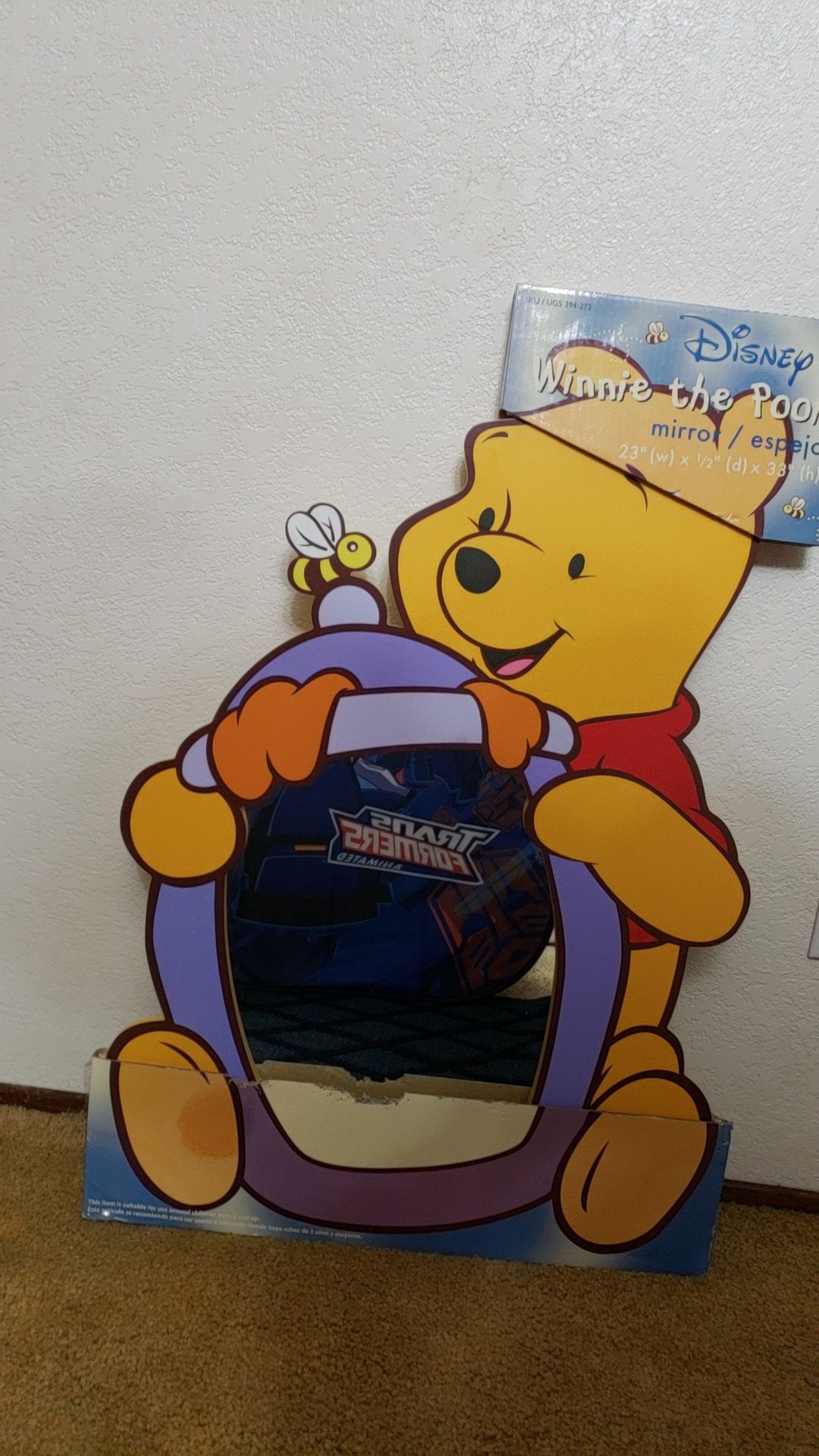 Vintage Winnie the Pooh Disney mirror