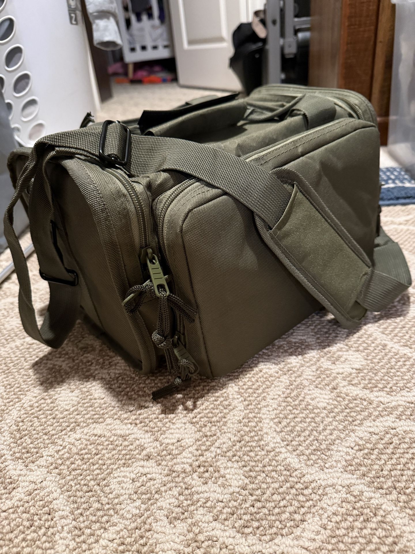 OSAGE RIVER Tactical Range Bag with Removable Pistol Pouches, Gun Range Duffle Bag for Ammo, Shooting, Hunting, or Traveling