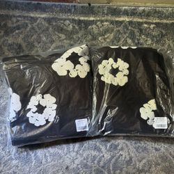 Denim Tears Black Hoodie & Pants Set
