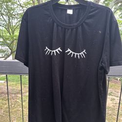 Eyelash T-Shirt In XL 