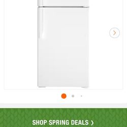 GE White 16.6 cu. ft. Top Freezer Refrigerator in White, ENERGY STAR