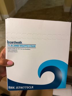 7.75” wrapped straws