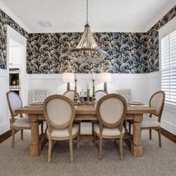 Dining table and chairs