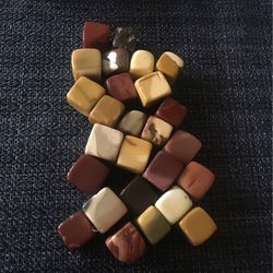 Beautiful Mookaite Cubes