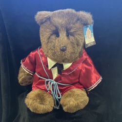 1983 Vintage Tuxedo Robe Gund Jumbo Teddy Bear DENNIS KYTE Cookie Paw Plush 20"
