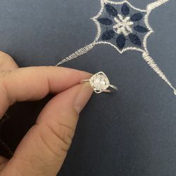 Real 925 Sterling Silver Wedding Ring Size 7