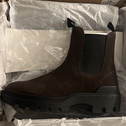 Coach Collin Boot Suede Brown Size 10 US Men READ DESCRIPTION