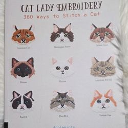Cat Lady Embroidery Book
